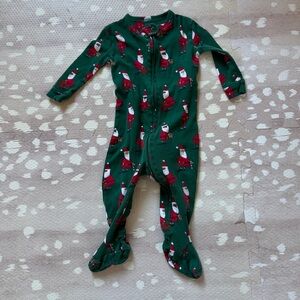 baby GAP Santa Claus footed pajamas 6-12months